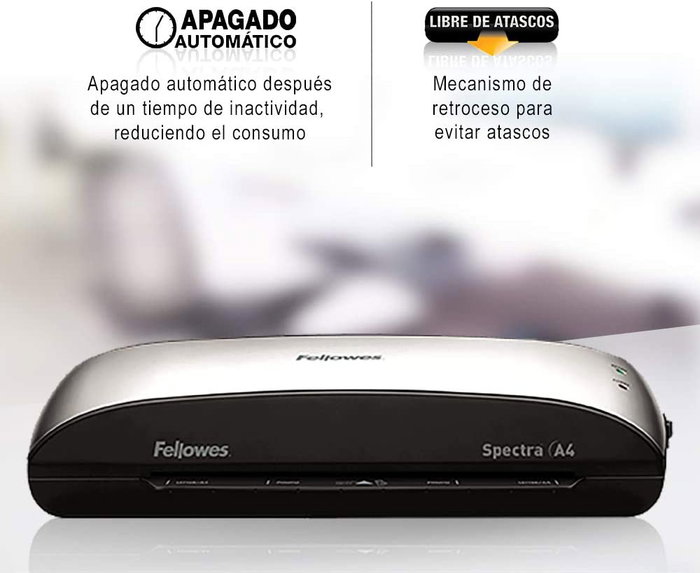 Fellowes Spectra A4 Plastificadora Negra y Gris Fellowes Spectra A4 Plastificadora Negra y Gris